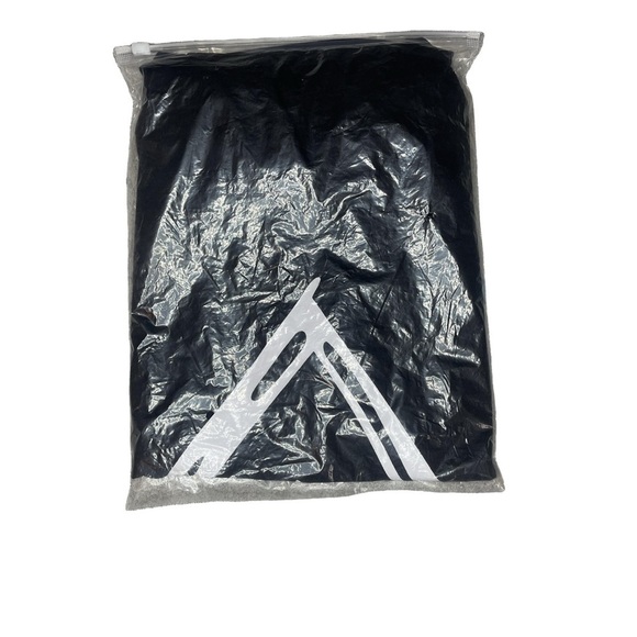 Magicmk V-Neck Black Cotton Blend White Heart Graphic Cap Sleeve Tee Women XL - Picture 6 of 6